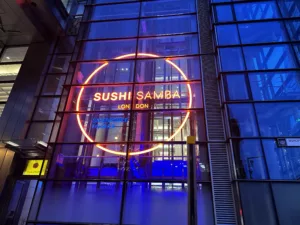 SUSHISAMBA LONDON | Bespoke illuminated signage | The Light Lab