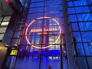 SUSHISAMBA LONDON | Bespoke illuminated signage | The Light Lab