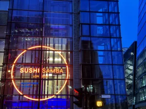 SUSHISAMBA LONDON | Bespoke illuminated signage | The Light Lab