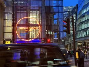 SUSHISAMBA LONDON | Bespoke illuminated signage | The Light Lab