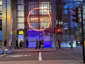 SUSHISAMBA LONDON | Bespoke illuminated signage | The Light Lab