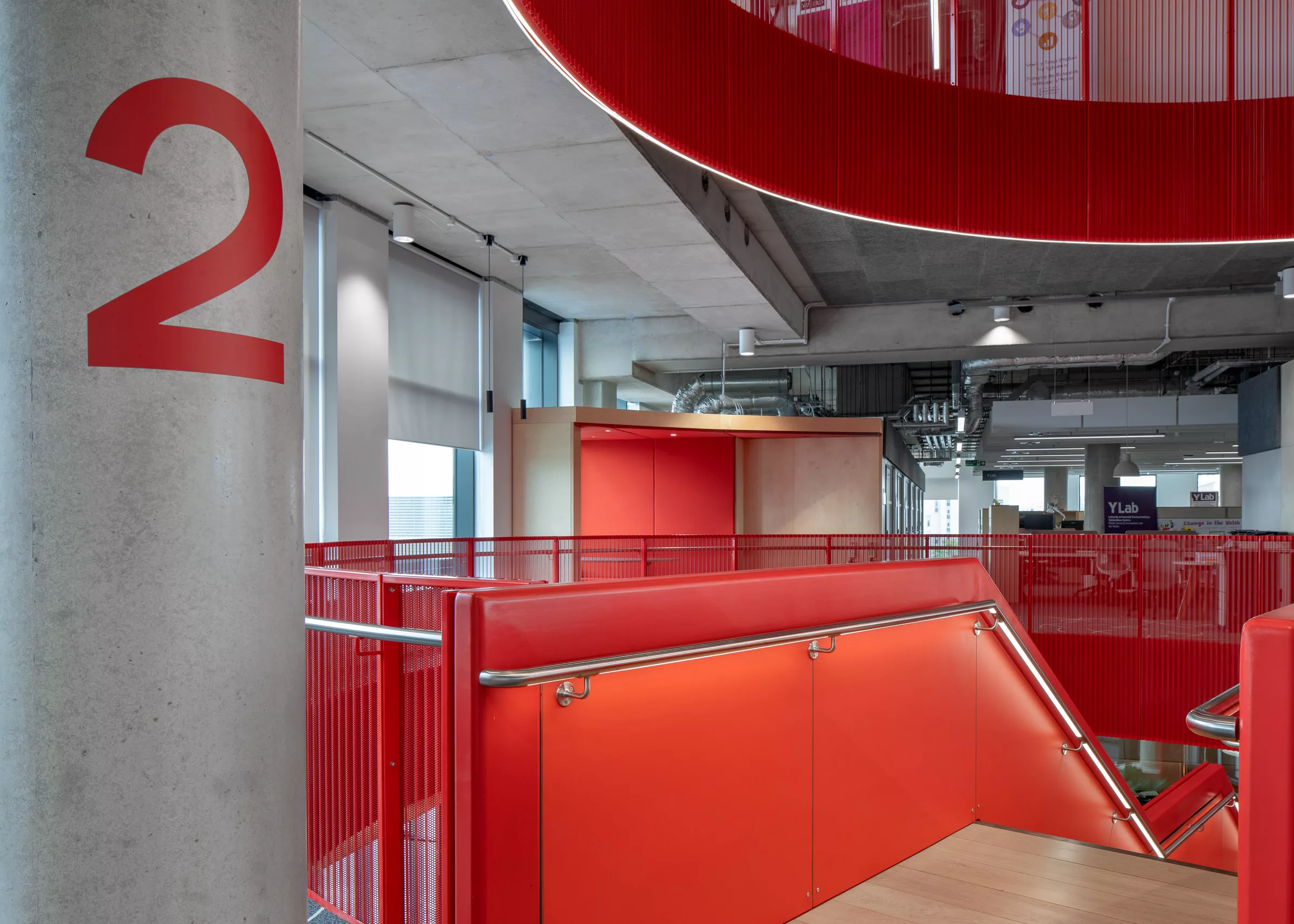 the light lab | LED Handrail | cardiff university architecture wales architectural web 8