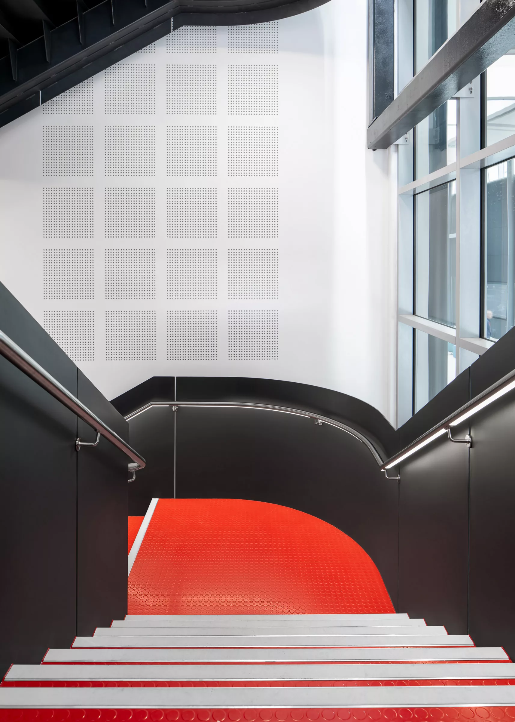 the light lab | LED Handrail | cardiff university architecture wales architectural web 8