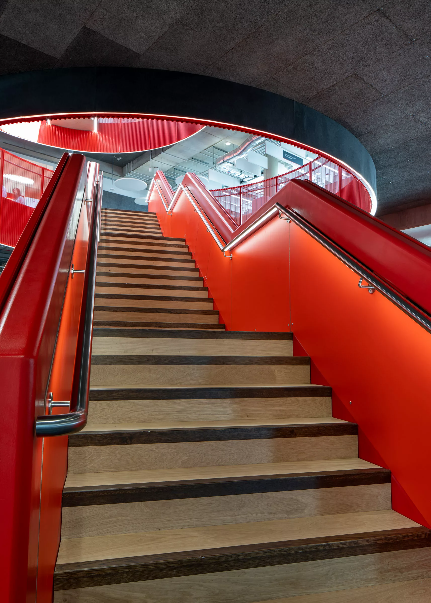 the light lab | LED Handrail | cardiff university architecture wales architectural web 8