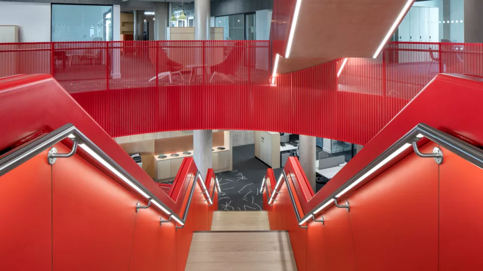 the light lab | LED Handrail | cardiff university architecture wales architectural web 8