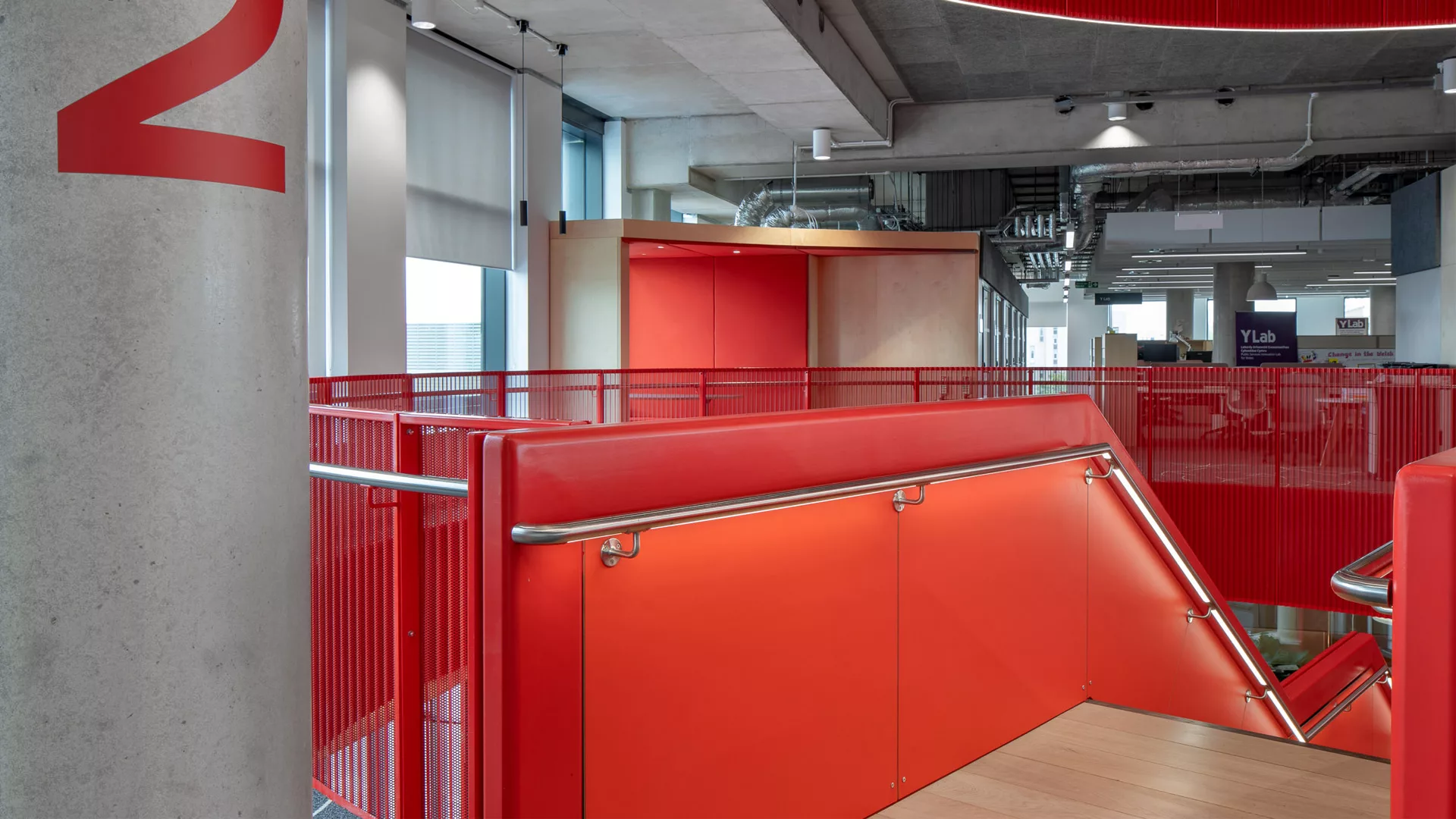 the light lab | LED Handrail | cardiff university architecture wales architectural web 8