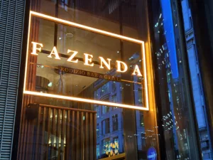 Fazenda restaurant | Bespoke signage lighting | The Light Lab | brand lighting