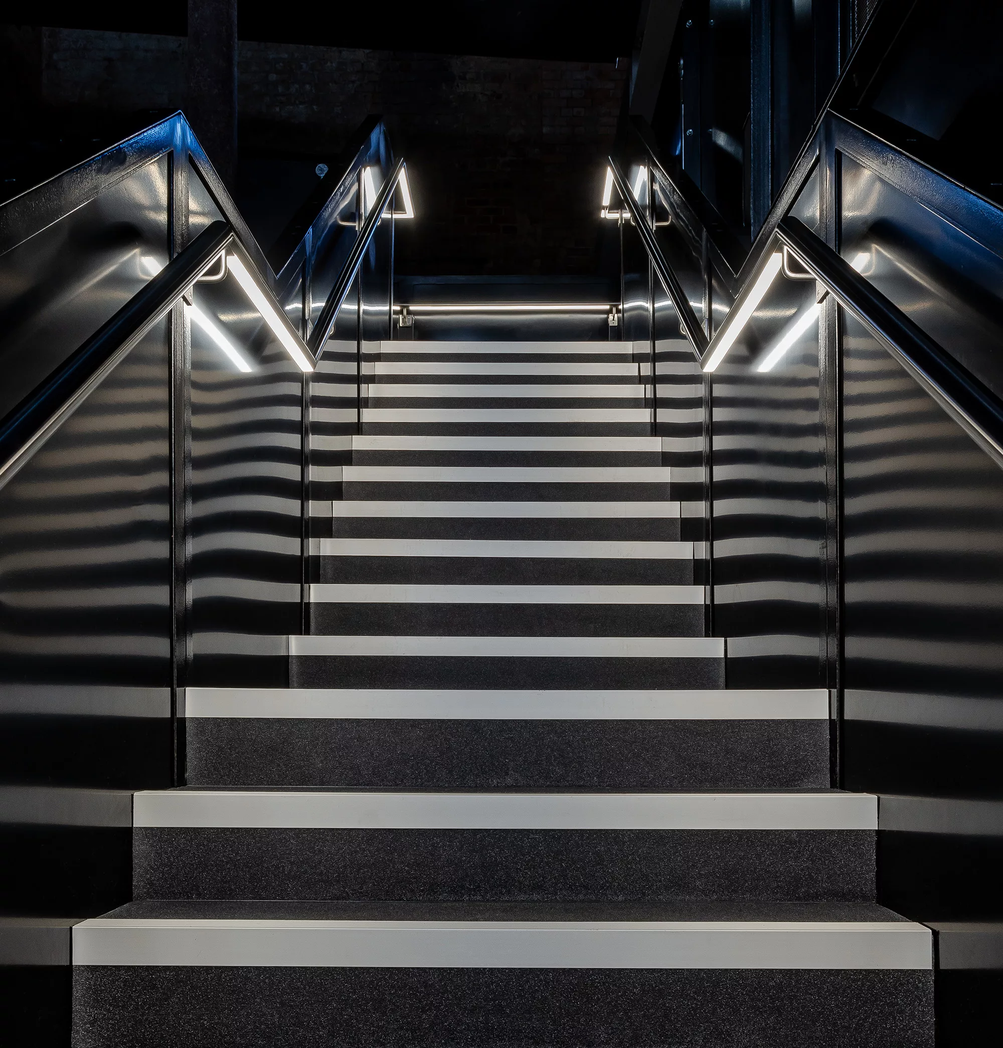 Shrewsbury Flaxmill - Bespoke LED handrail | The light lab