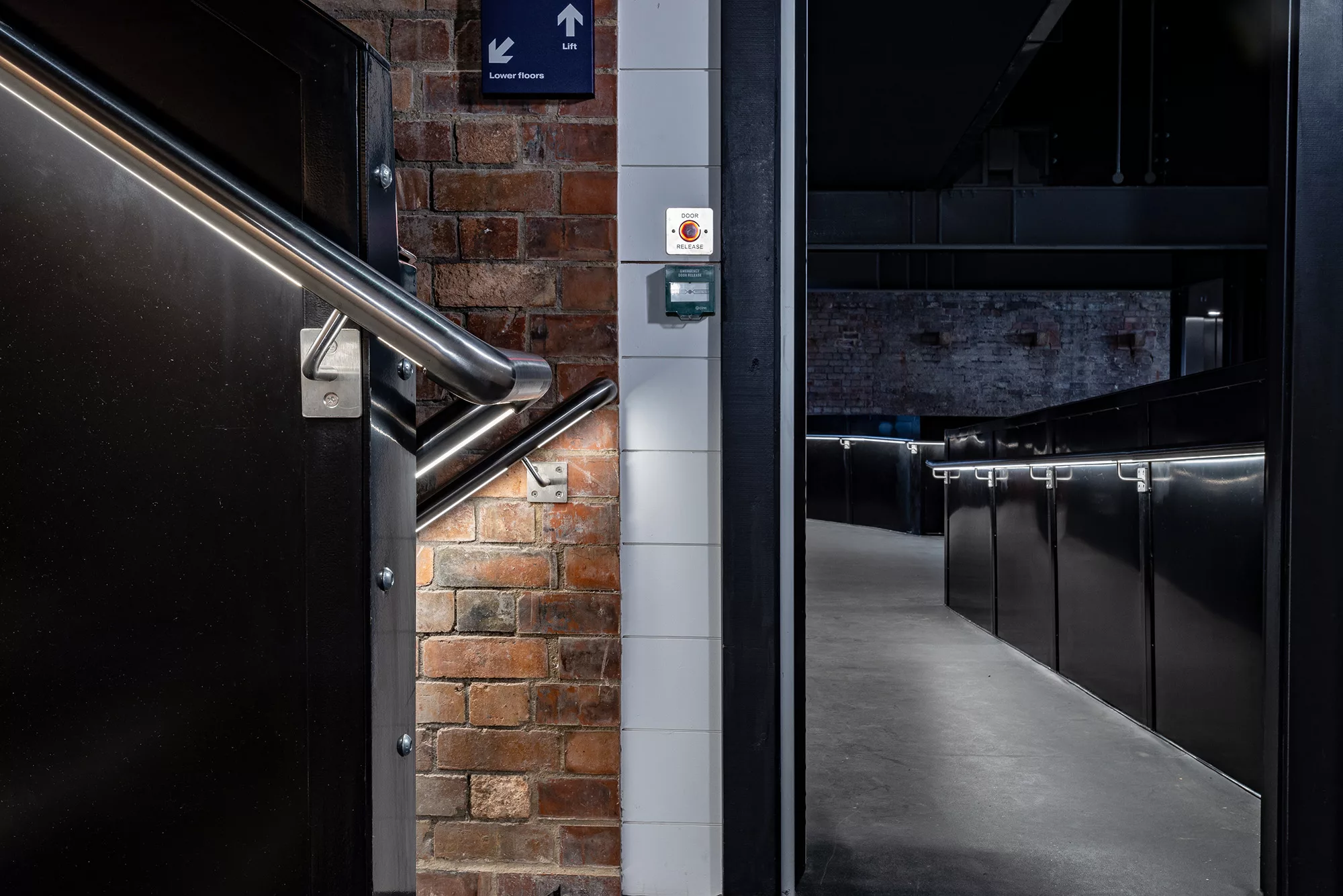 Shrewsbury Flaxmill - Bespoke LED handrail | The light lab