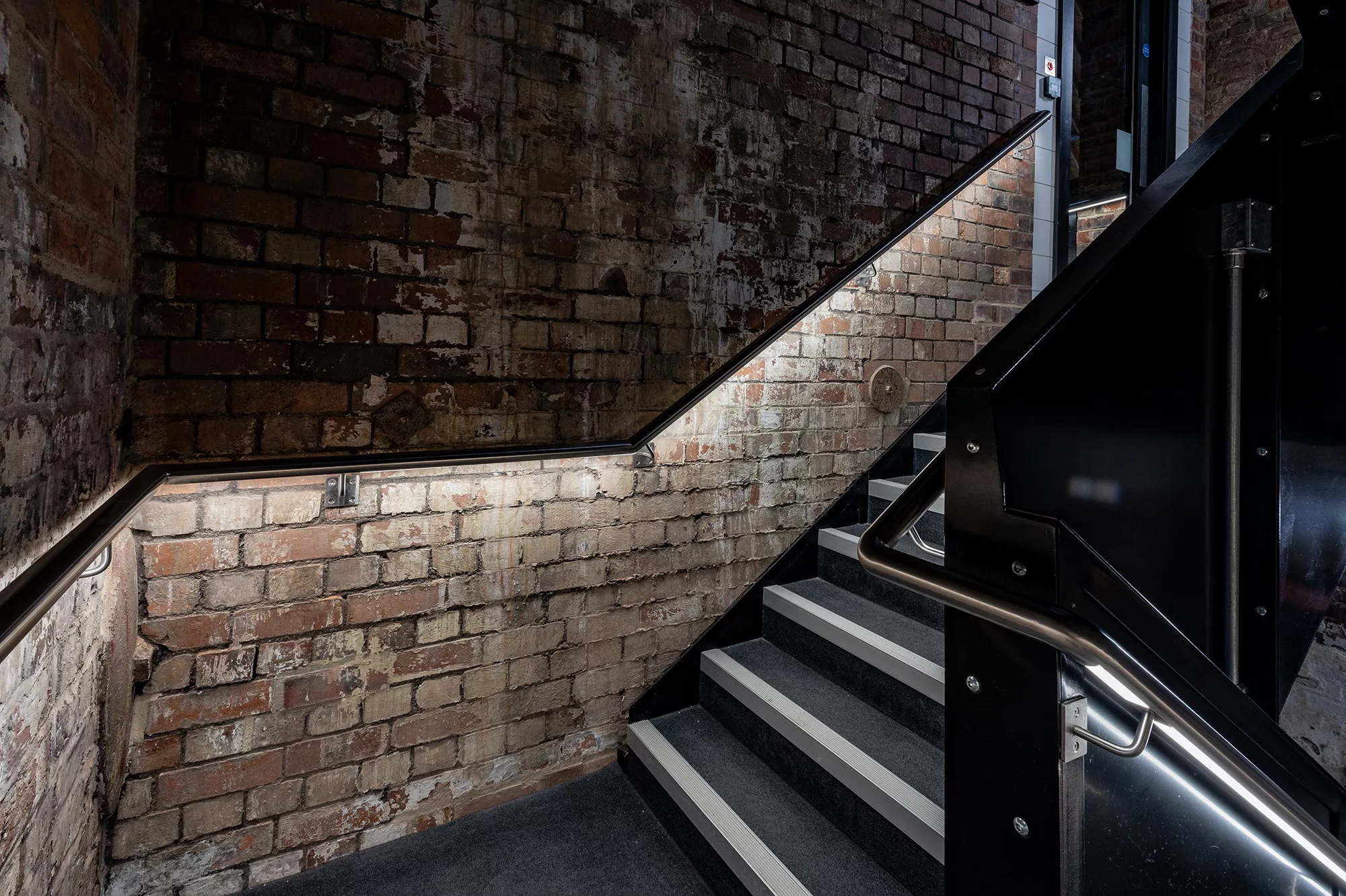 Shrewsbury Flaxmill - Bespoke LED handrail | The light lab