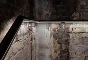 Shrewsbury Flaxmill - Bespoke LED handrail | The light lab