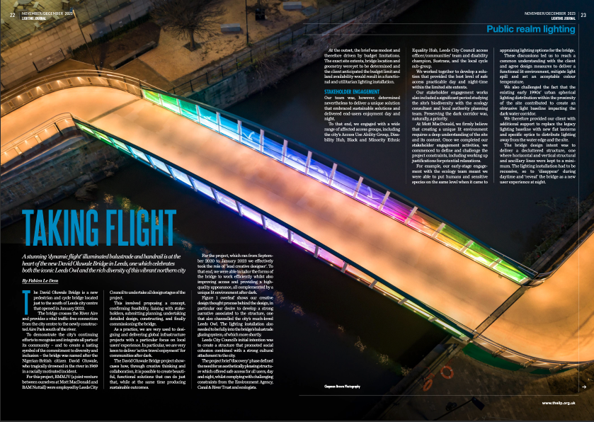The Light Lab | Spectraglass | David Oluwale Bridge