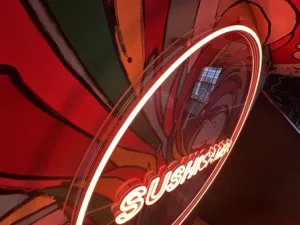 Sushi Samba | Bespoke illuminated signage | Flexible LED | The Light Lab