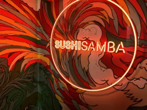 Sushi Samba | Bespoke illuminated signage | Flexible LED | The Light Lab