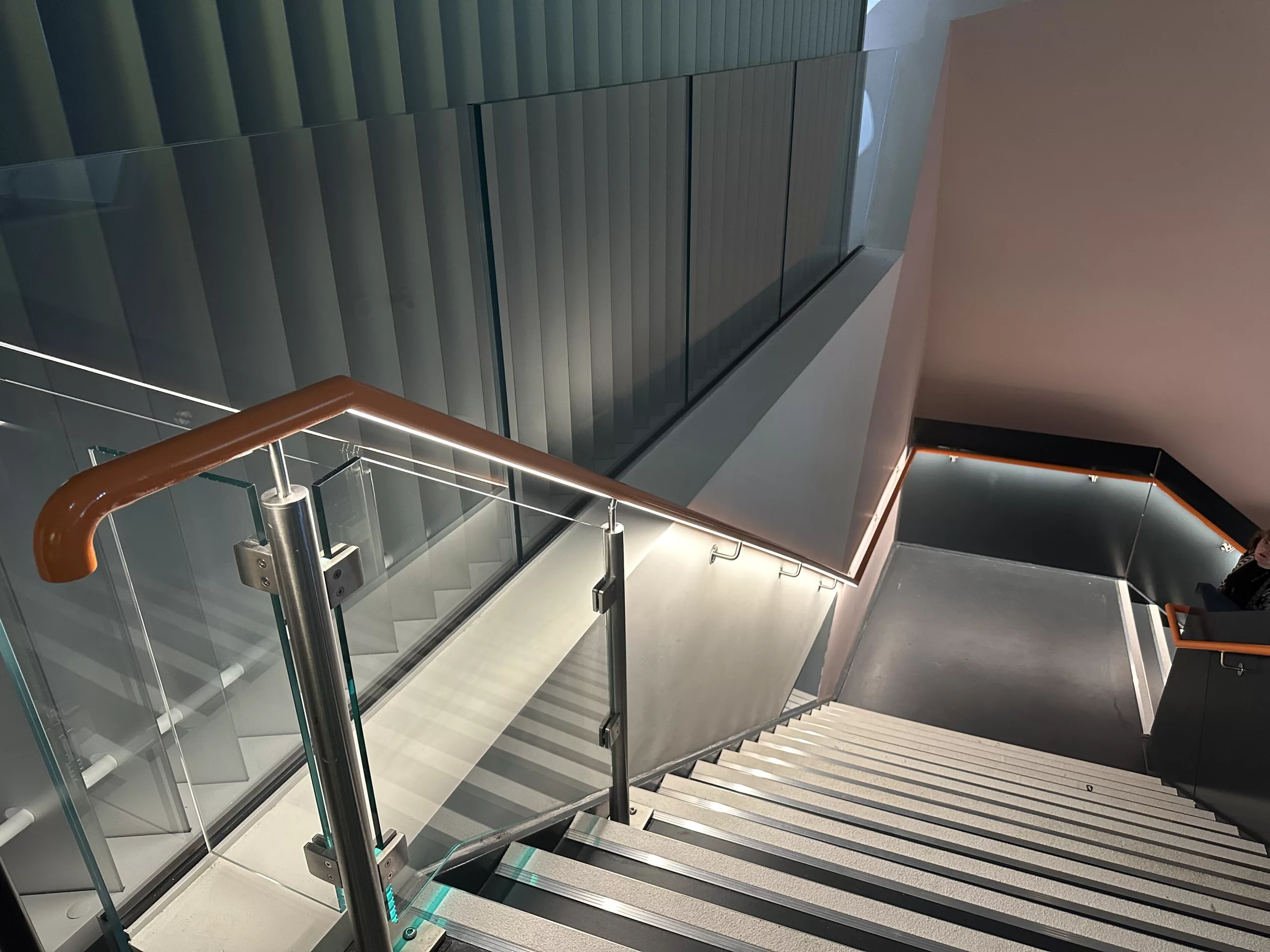 Aviva, Manchester | The Light Lab | Bespoke LED handrail