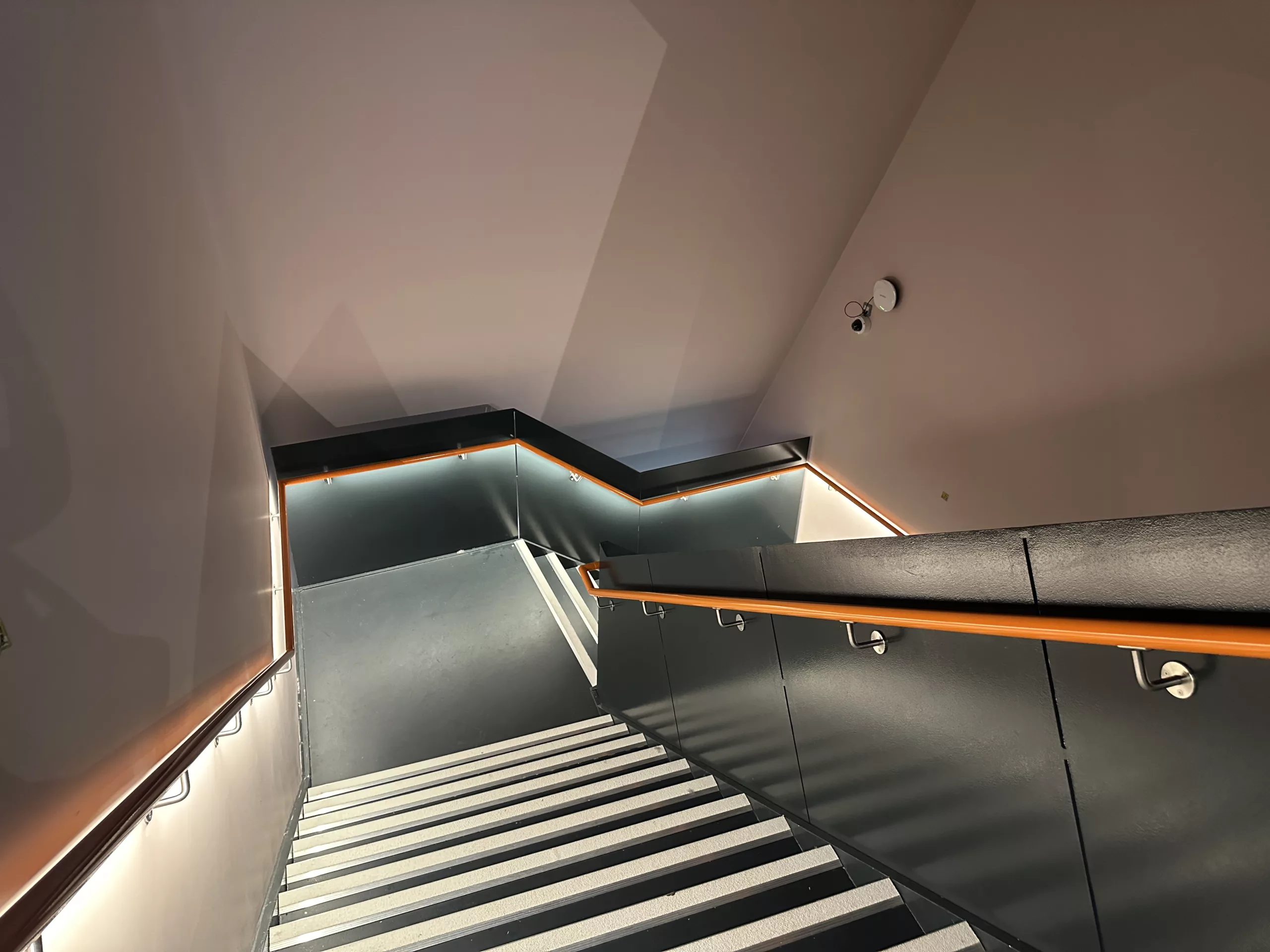 Aviva, Manchester | The Light Lab | Bespoke LED handrail