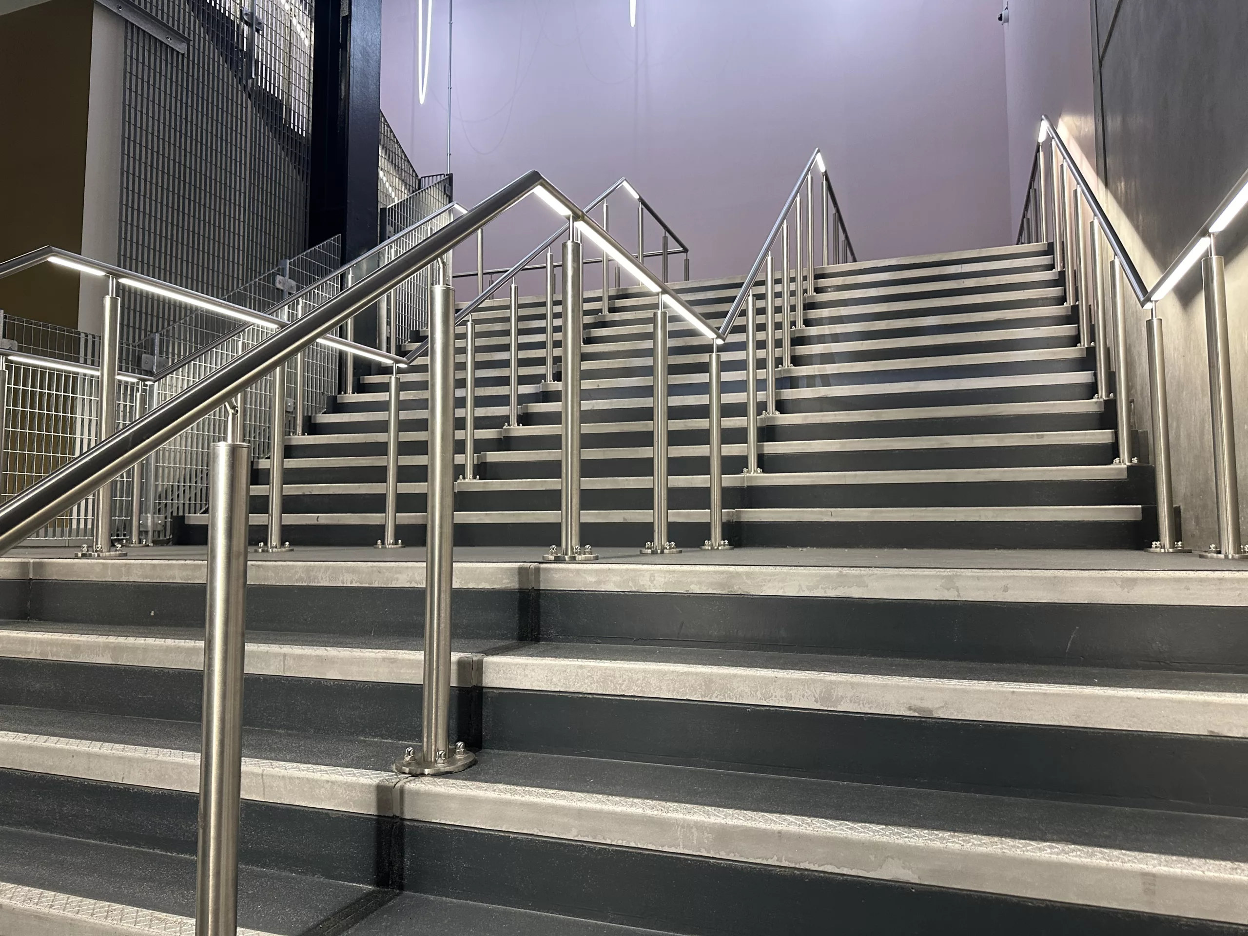 Aviva, Manchester | The Light Lab | Bespoke LED handrail