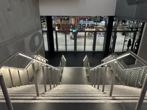 Aviva, Manchester | The Light Lab | Bespoke LED handrail