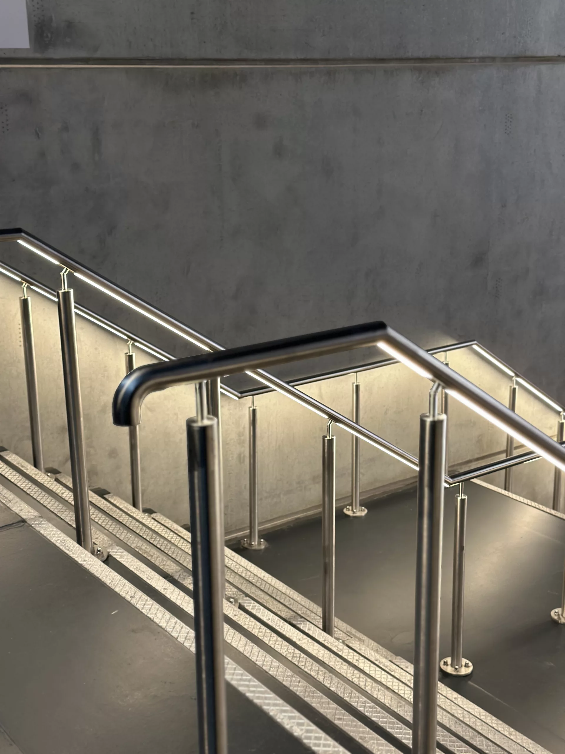 Aviva, Manchester | The Light Lab | Bespoke LED handrail