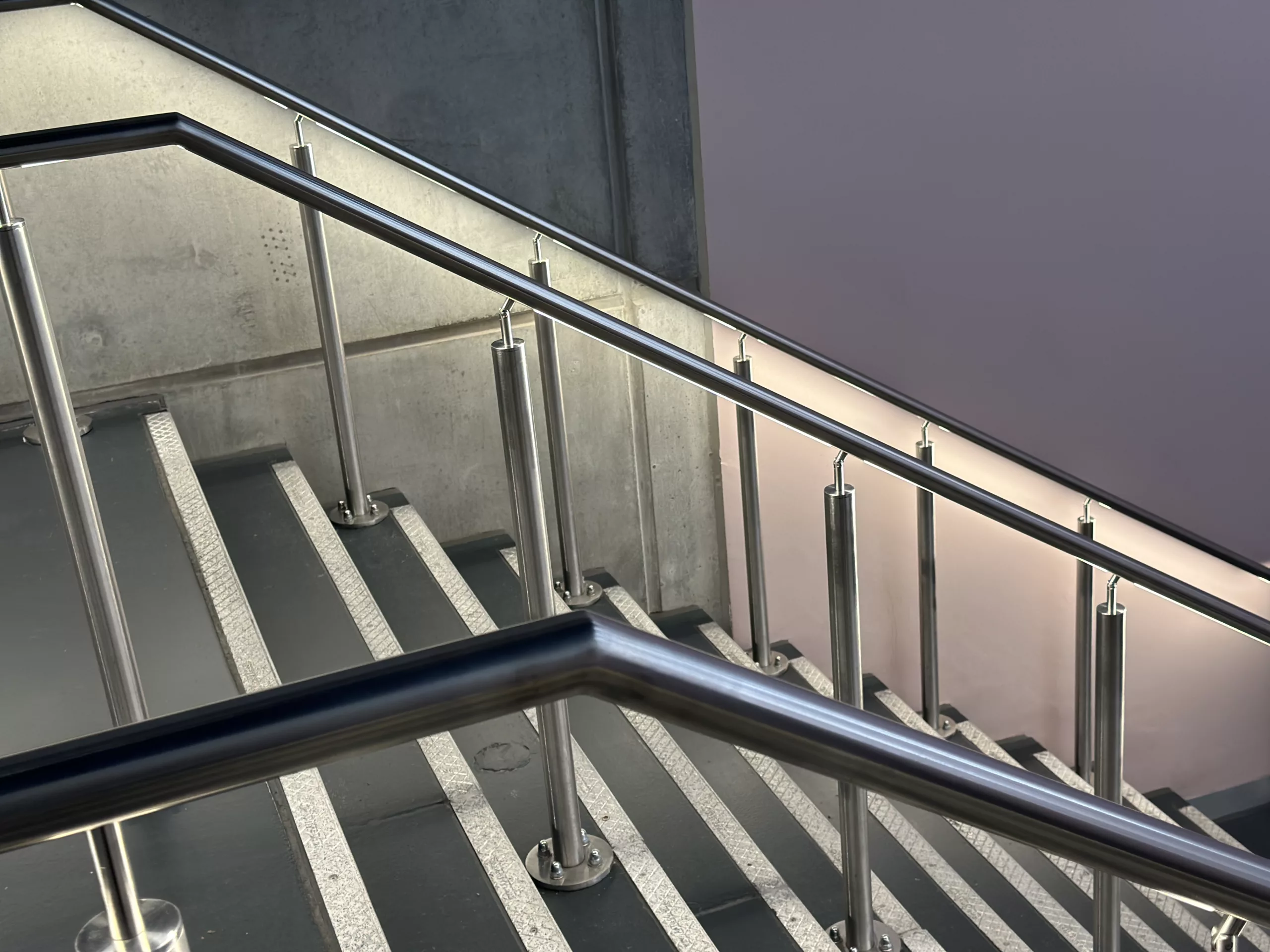 Aviva, Manchester | The Light Lab | Bespoke LED handrail