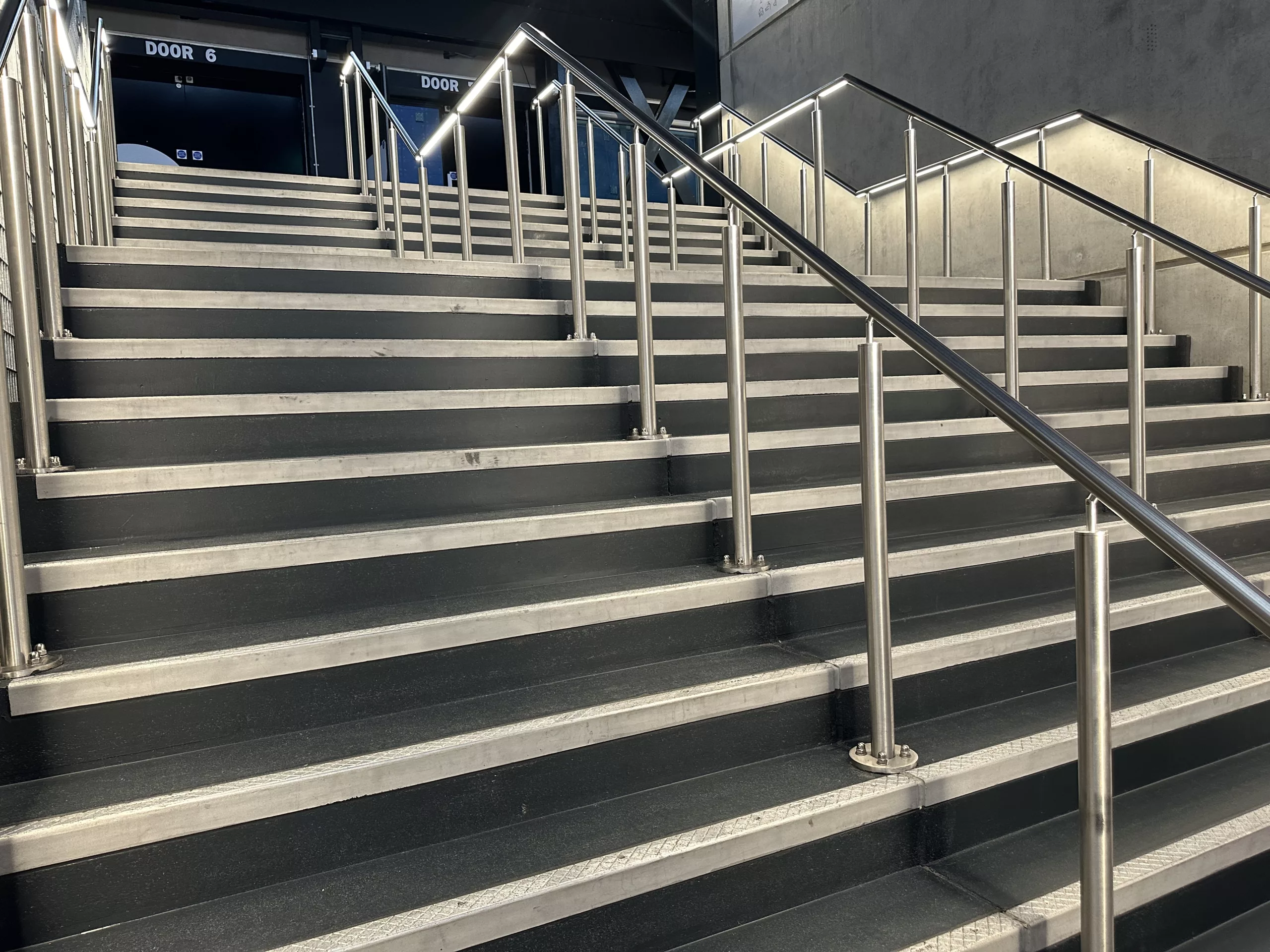 Aviva, Manchester | The Light Lab | Bespoke LED handrail