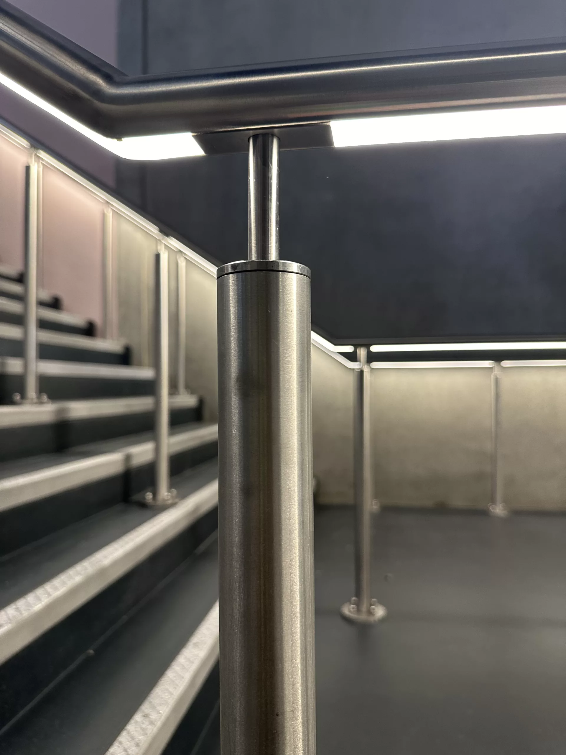 Aviva, Manchester | The Light Lab | Bespoke LED handrail