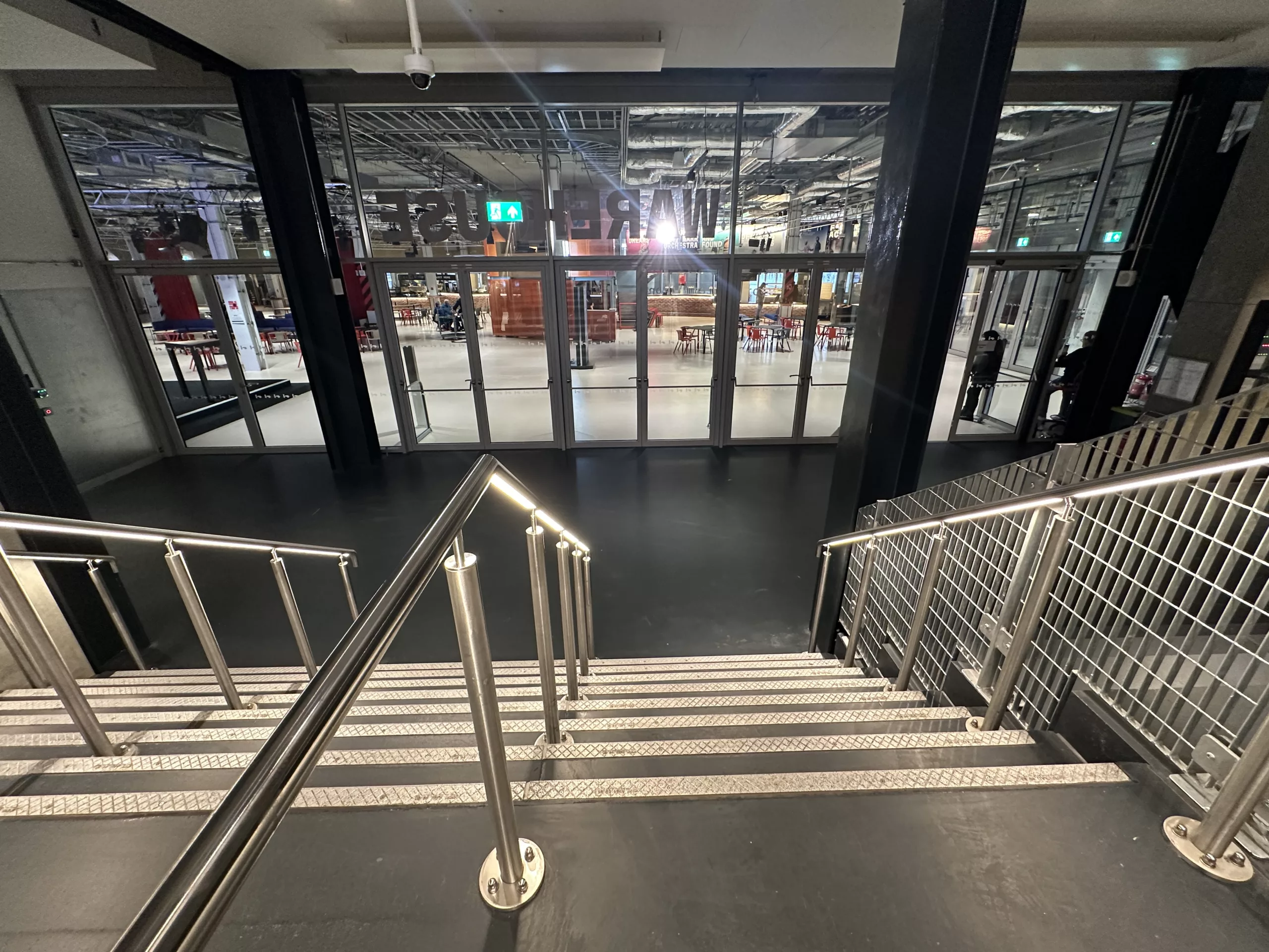 Aviva, Manchester | The Light Lab | Bespoke LED handrail