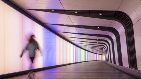 Kings Cross Tunnel | Bespoke backlit LED panels | The Light Lab