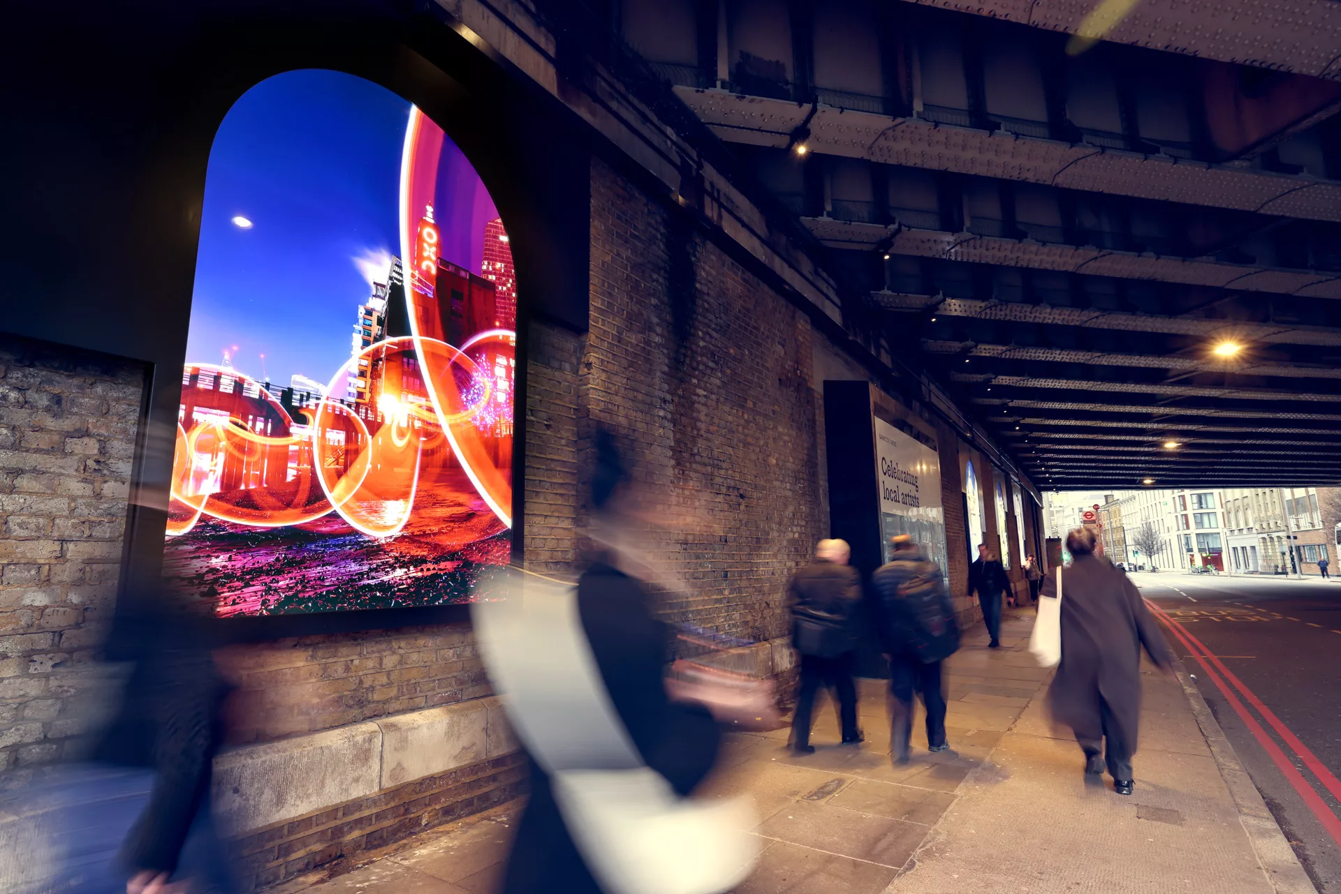 Arch Gallery Southwark St SE1 Public Art London Sola exhibition 3