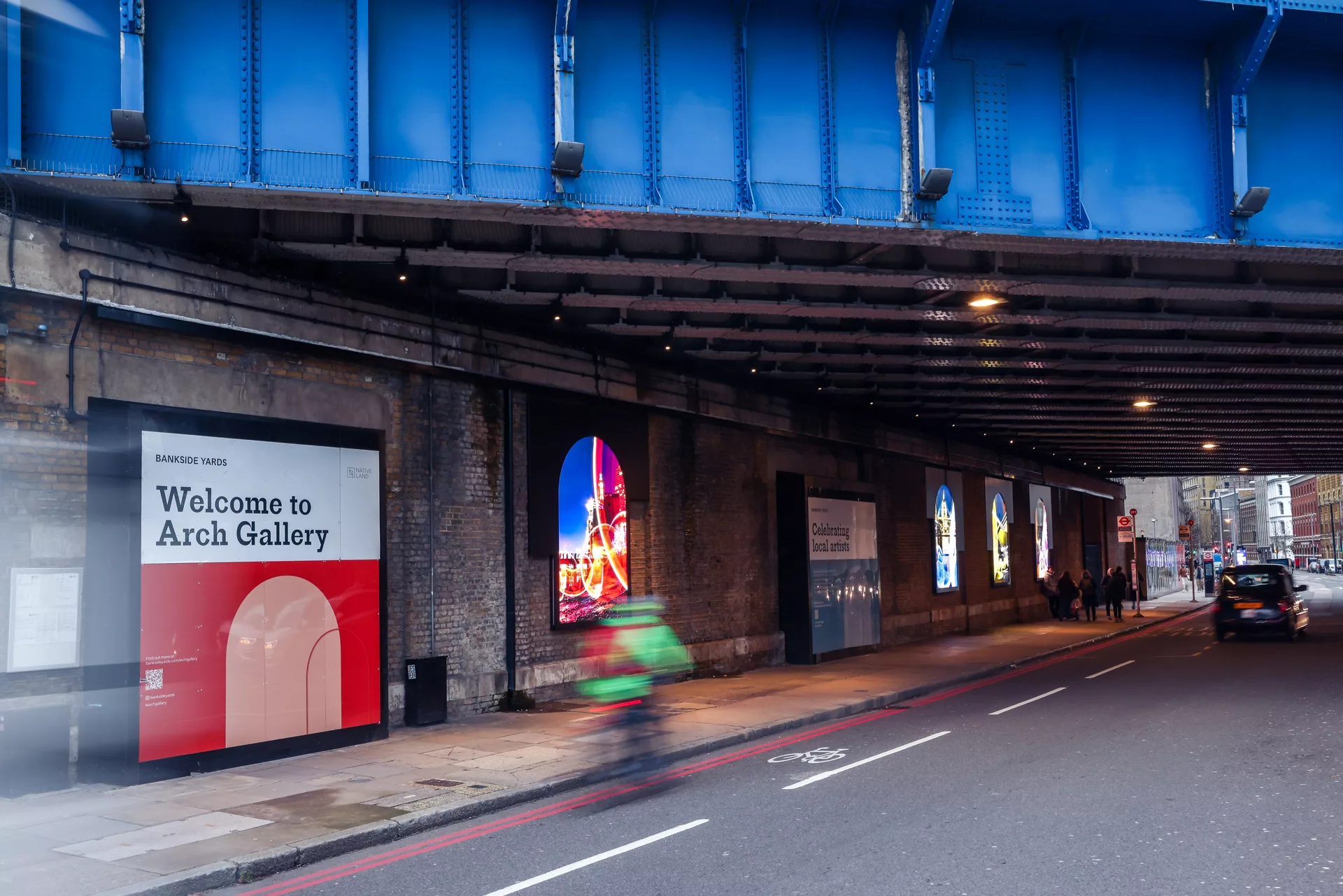 Arch Gallery Southwark St SE1 Public Art London Sola exhibition 4