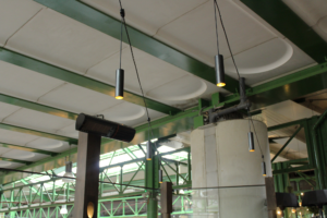 OMA, borough market | Restaurant lighting, The Light Lab , Catenary lighting