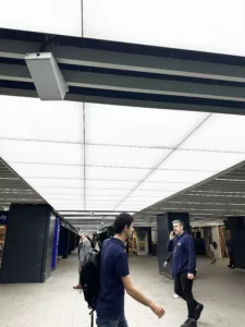 Liverpool Street, Broadgate Link, Glowpanel, LED ceiling panels, the Light Lab, bespoke lighting