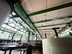 OMA, borough market | Restaurant lighting, The Light Lab , Catenary lighting