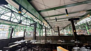 OMA, borough market | Restaurant lighting, The Light Lab , Catenary lighting
