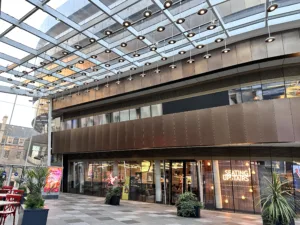 The Light Lab | St James Quarter | Luminosity bespoke ceiling feature pendants | Custom retail lighting