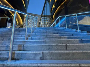 St James Quarter Edinburgh | Bespoke retail lighting | Custom Glowrail LED handrail RGBW | The Light Lab