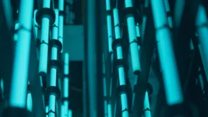 Radius, arden square, Bespoke light feature, Artin. The Light Lab , Bespoke lighting manufacturer