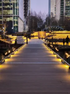 Eden Dock, Canary Wharf, Bespoke reed lighting, The Light Lab