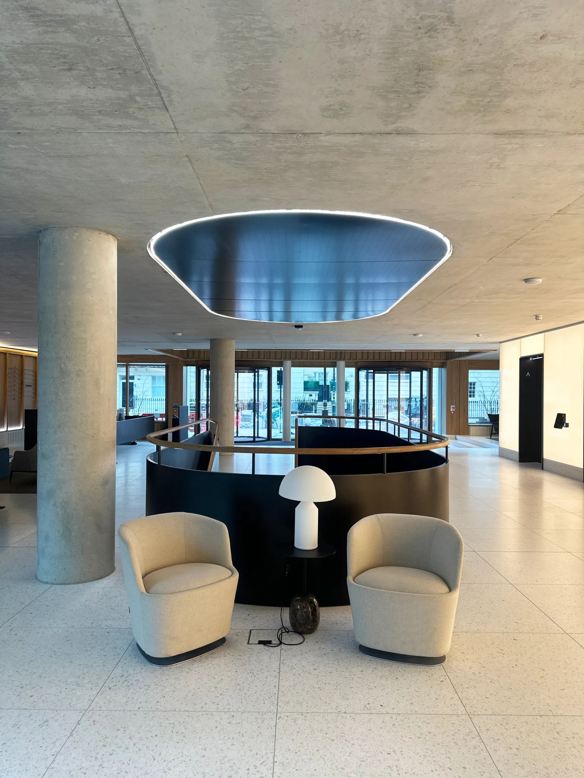 11 belgrave road, the light lab, commercial office lighting, bespoke LED handrail Glowrail