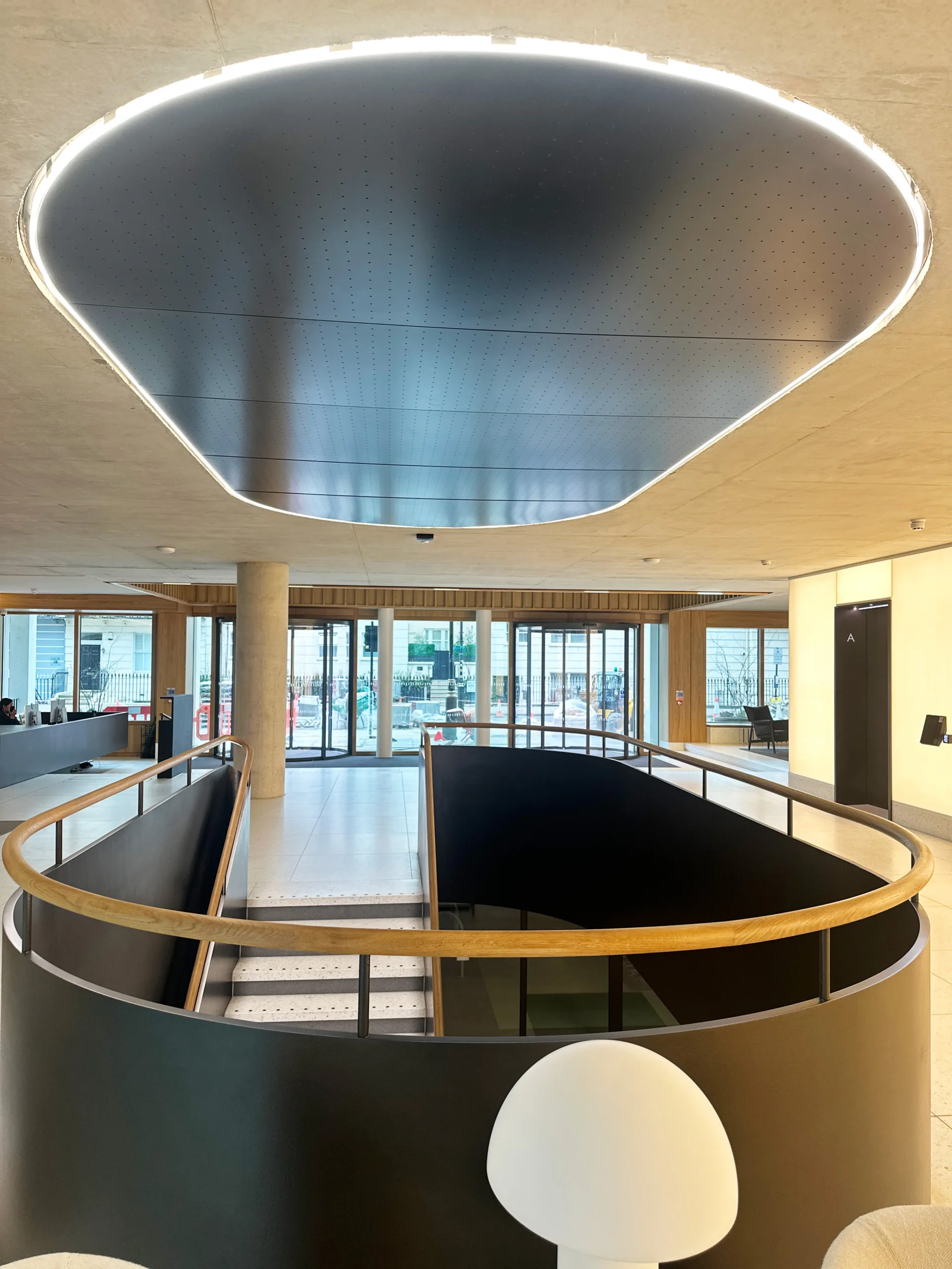 11 belgrave road, the light lab, commercial office lighting, bespoke LED handrail Glowrail