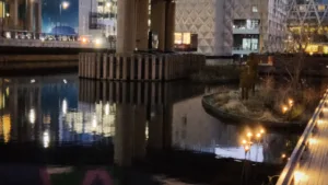 Eden Dock, Canary Wharf, Bespoke reed lighting, The Light Lab