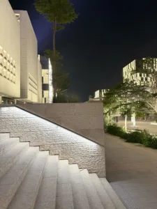 Lusail Towers , Lusail City Qatar | Glowrail LED handrail | The Light Lab | Bespoke LED handrail fabrication | Commercial lighting