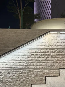 Lusail Towers , Lusail City Qatar | Glowrail LED handrail | The Light Lab | Bespoke LED handrail fabrication | Commercial lighting