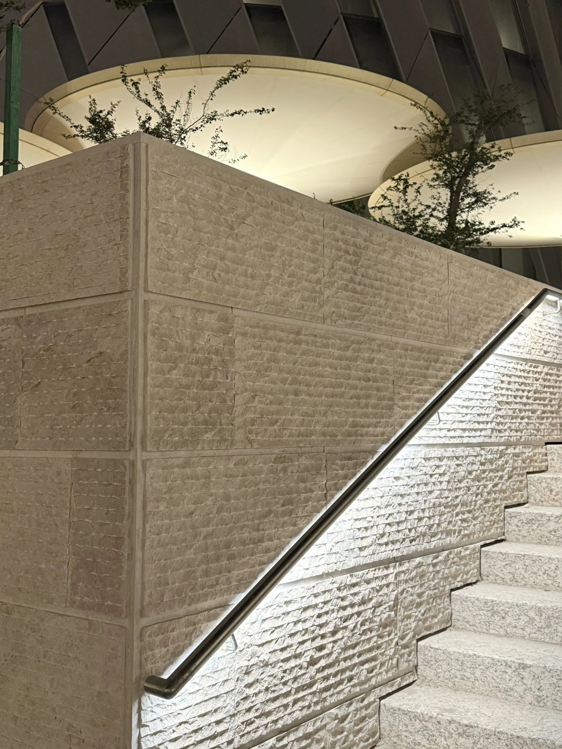 Lusail Towers , Lusail City Qatar | Glowrail LED handrail | The Light Lab | Bespoke LED handrail fabrication | Commercial lighting