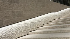 Lusail Towers , Lusail City Qatar | Glowrail LED handrail | The Light Lab | Bespoke LED handrail fabrication | Commercial lighting