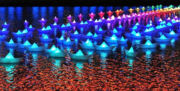 Aether Lighting & Hemera - 'Voyage' Canary Wharf