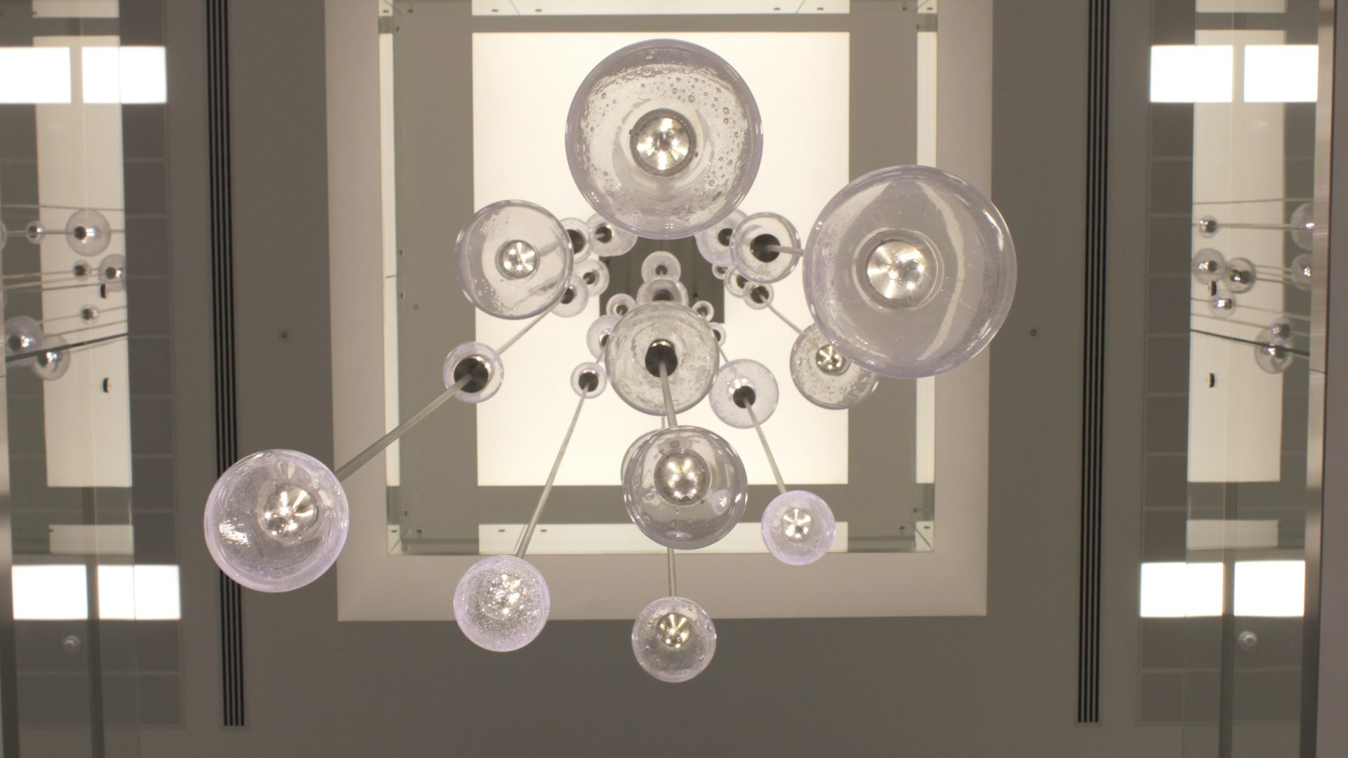 Bespoke Atrium Pendants, London | Bespoke lighting manufacture | The Light Lab