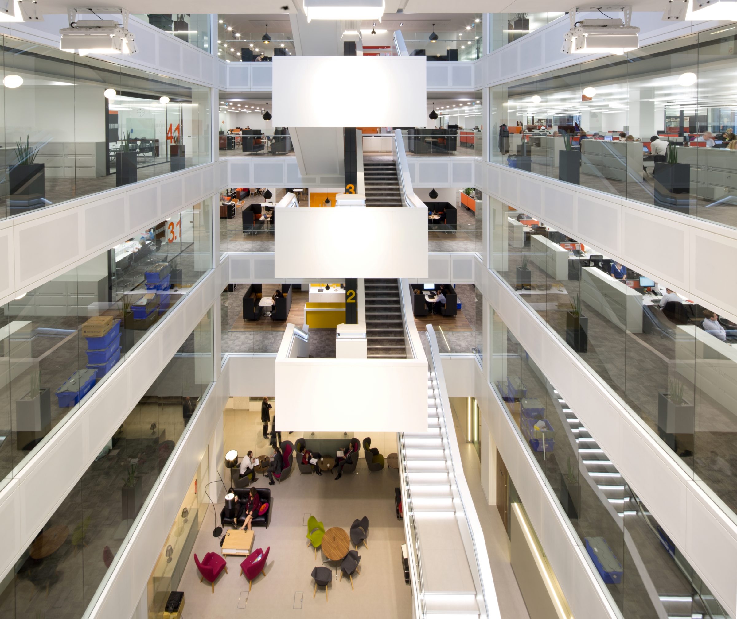 PWC, One Embankment Place | Commercial Office lighting design | The Light Lab