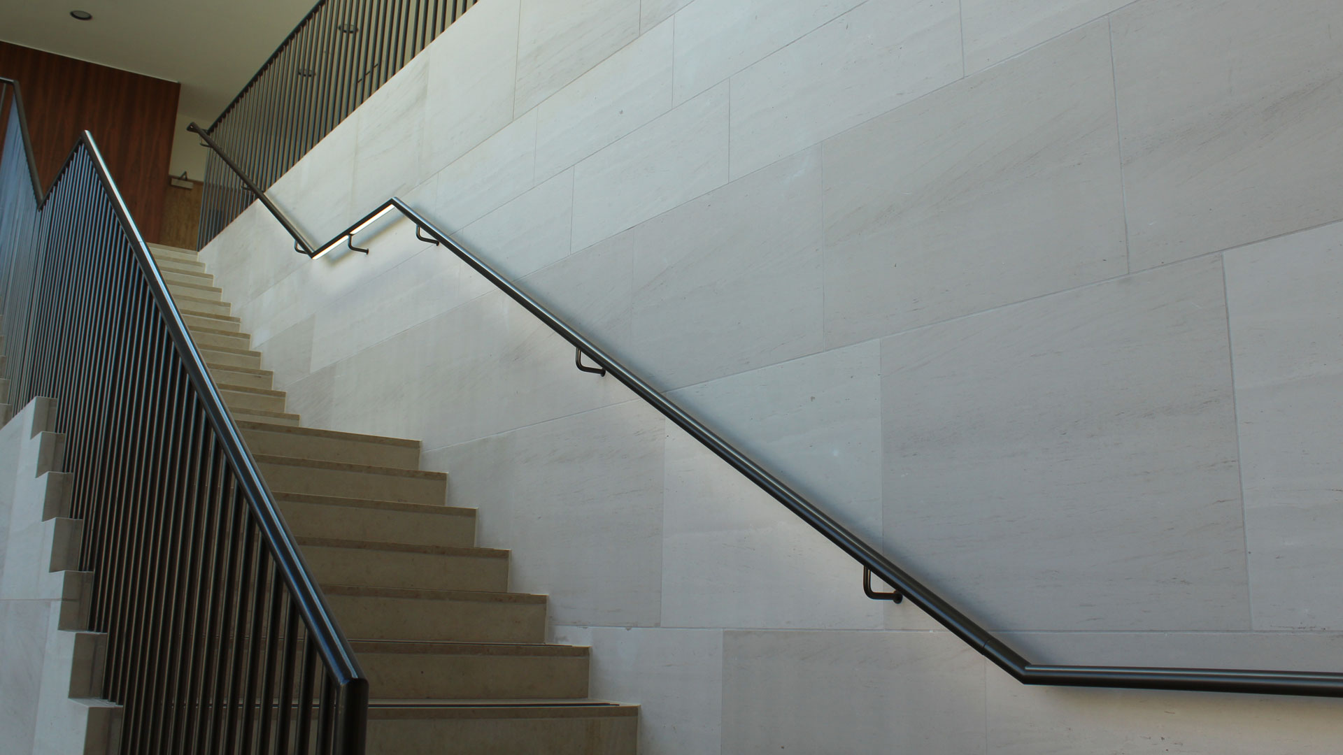 Private school lighting | Illuminated handrail Glowrail | The Light Lab