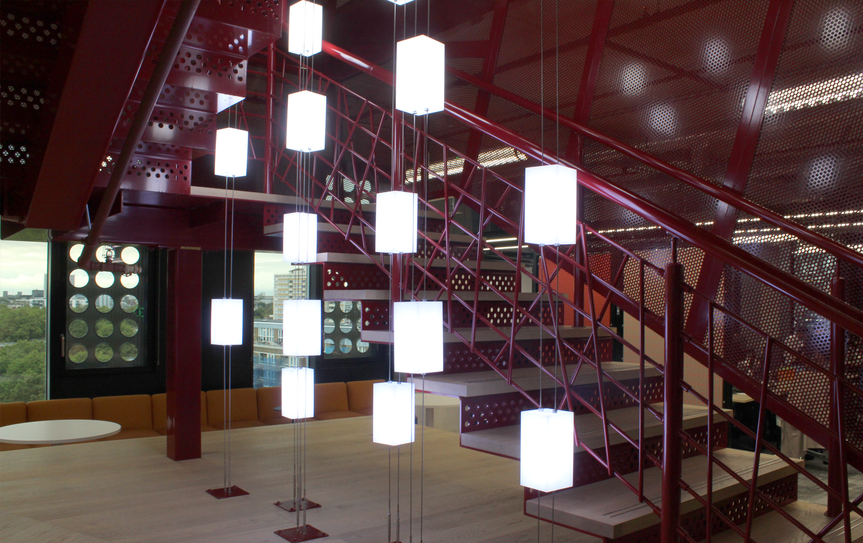 Adobe Office London | Bespoke commercial office lighting | The Light Lab